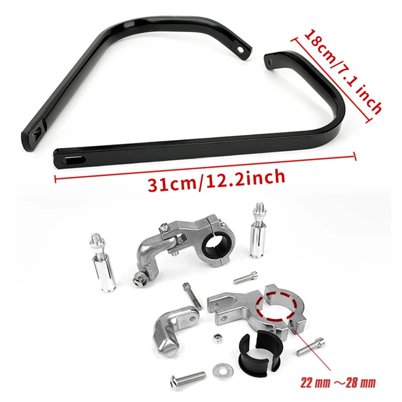 General accessories for motorcycle modification: flowing aluminum decorative hand guard.